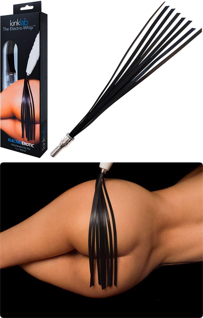 KinkLab Electro-Whip | Riemenpeitschen-Aufsatz für Neon Wand