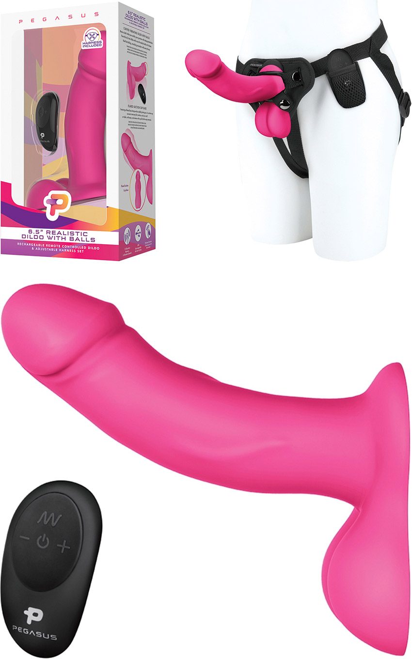 Electric Novelties Pegasus | Kit gode-ceinture vibrant et télécommandé