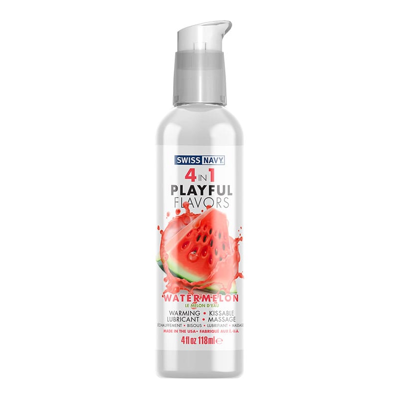 Swiss Navy 4-in-1 | Wärmendes Gleitmittel | Wassermelonengeschmack