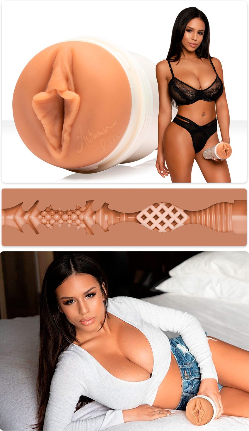 Fleshlight Autumn Falls | Texture Cream | Vagin pénétrable