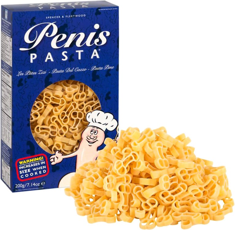 Pâtes en forme de zizi | Penis Pasta | Cadeau humoristique