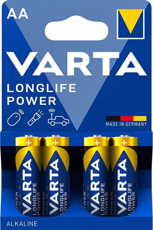 Varta High Energy | AA LR6 Alkalibatterie | Packung mit 4 Batterien