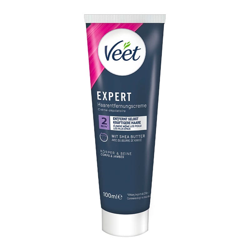 Veet Expert | Crème dépilatoire pour corps et jambes | Beurre de karité