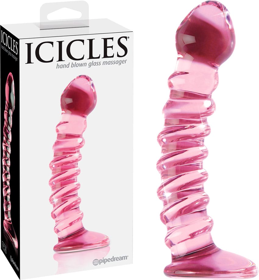 Dildo en verre Icicles No. 28