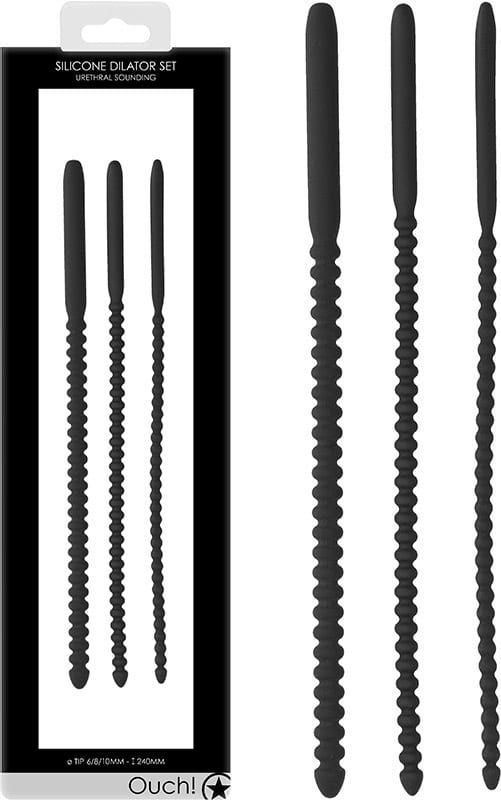 Ouch! | Set de dilatateurs urétraux perlés en silicone | 3 pièces