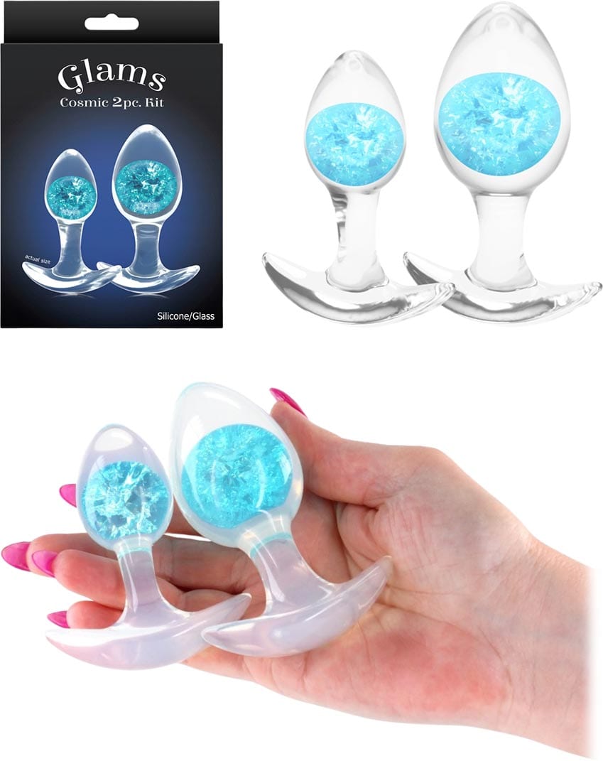 NS Novelties Glams Cosmic | 2er-Set Analplugs aus Silikon