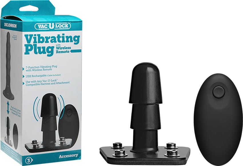 Doc Johnson Vac-U-Lock | Support vibrant & télécommandé