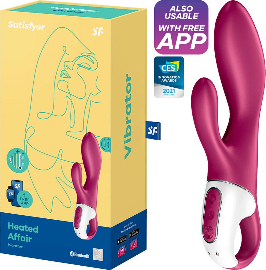 Satisfyer Heated Affair | Vibromasseur rabbit chauffant et connecté