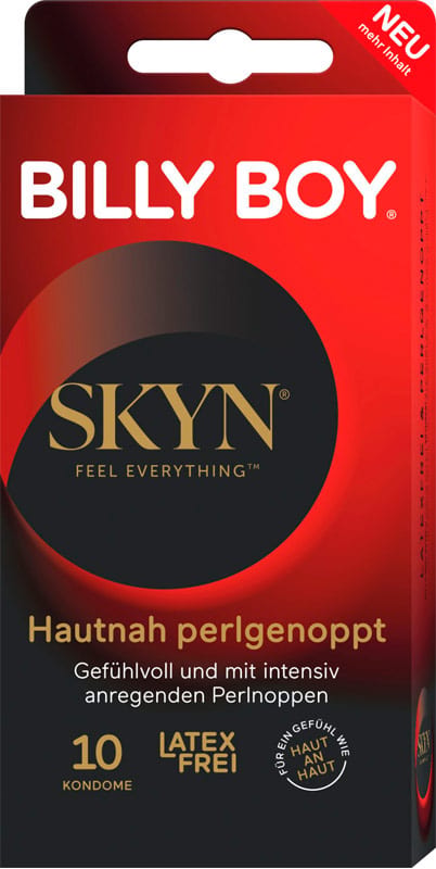 Billy Boy Skyn Hautnah Perlgenoppt | Préservatifs sans latex | 10 préservatifs