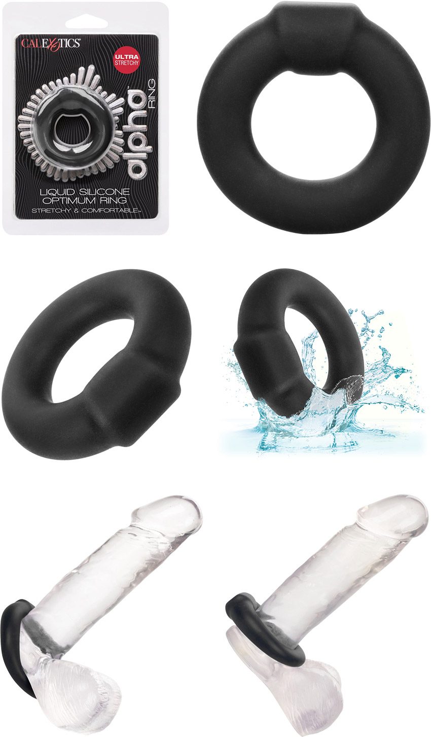 CalExotics Alpha Optimum Ring | Dehnbarer Penisring aus Silikon