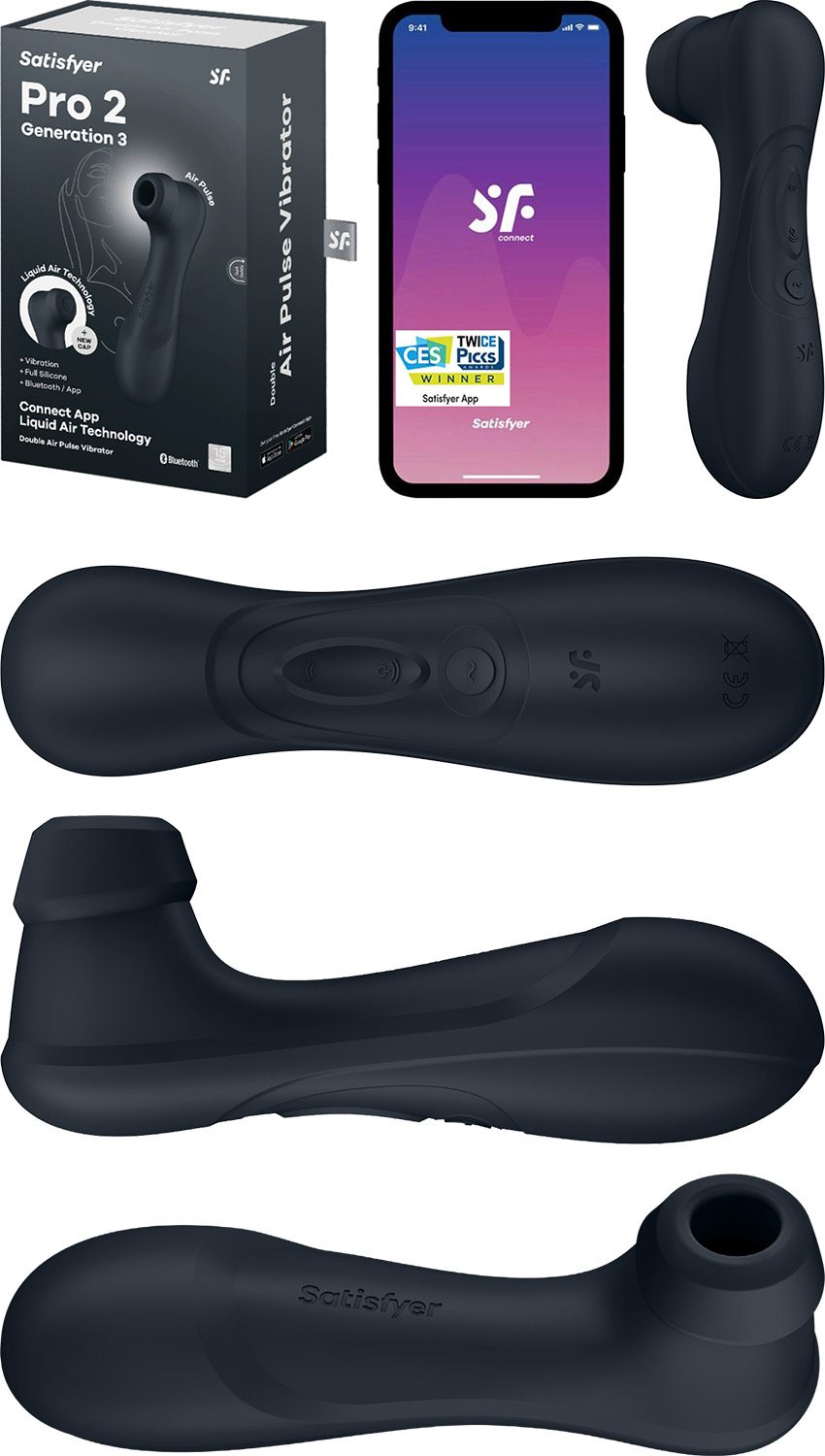 Satisfyer Pro 2 Generation 3 | Stimulateur clitoridien connecté - KissKiss