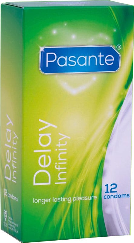 Pasante Delay Infinity | Pack de 12 préservatifs retardant l’éjaculation