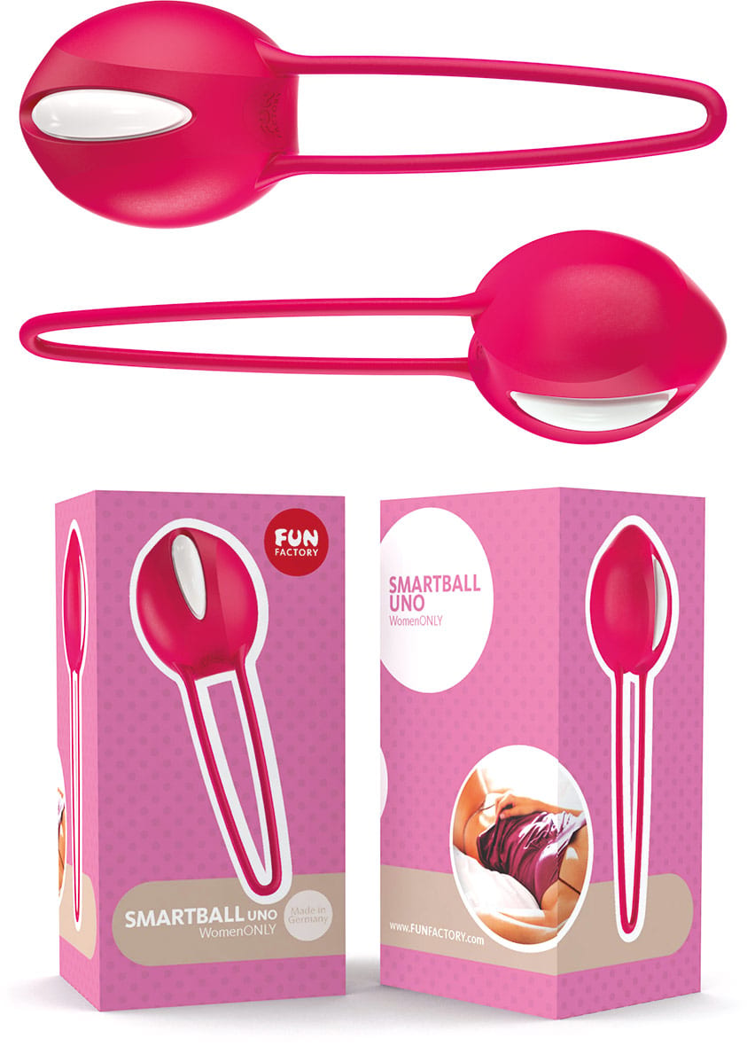 Boule de Geisha Fun Factory SmartBalls Uno - Rouge & blanc