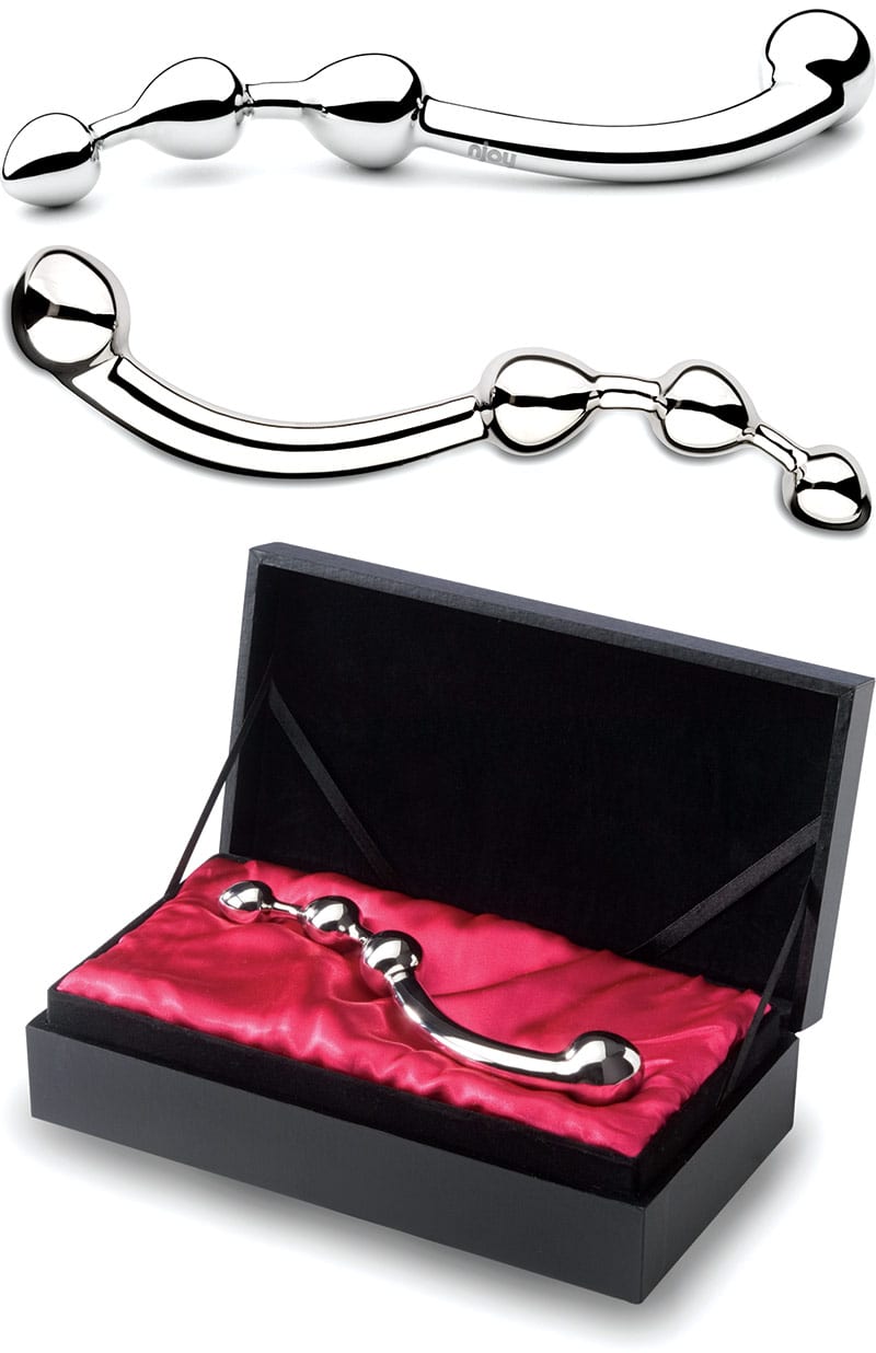 Njoy Fun Wand | Dildo de luxe en acier chirurgical poli