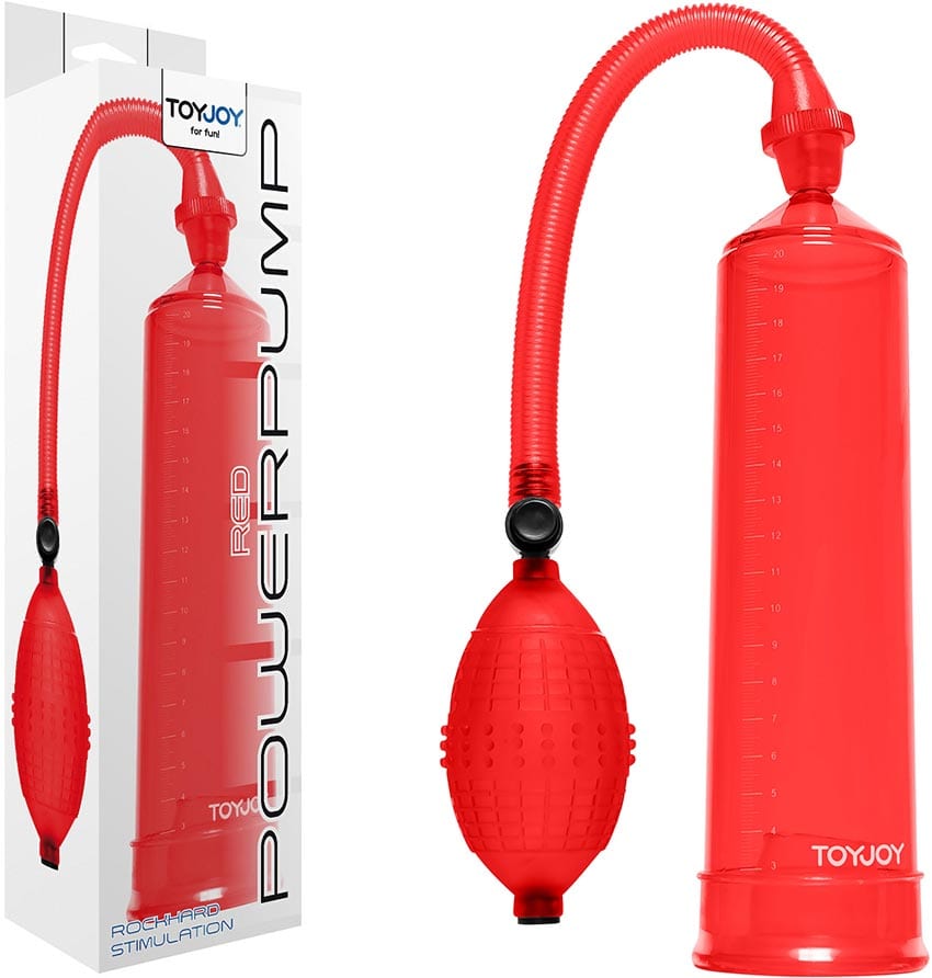 ToyJoy Red Power Pump | Pumpe zur Penisvergrösserung | Rot