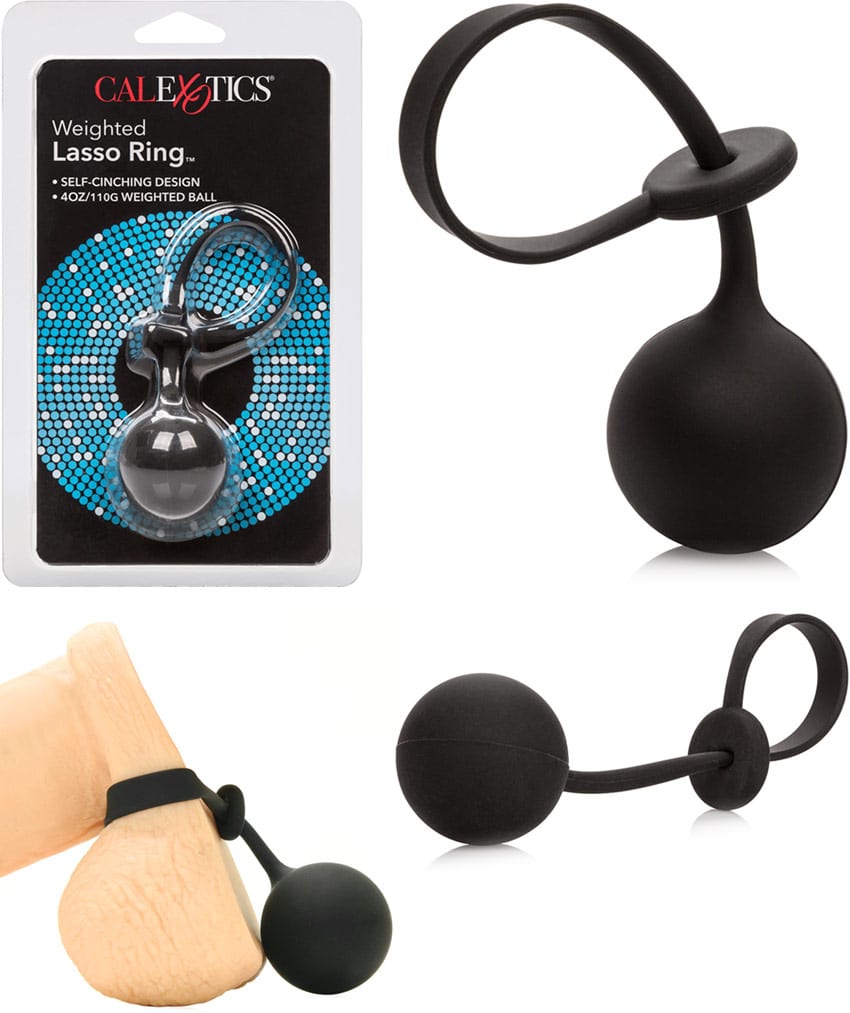 CalExotics Lasso Ring | Beschwerter Lasso Hoden-/Penisring | 110 g