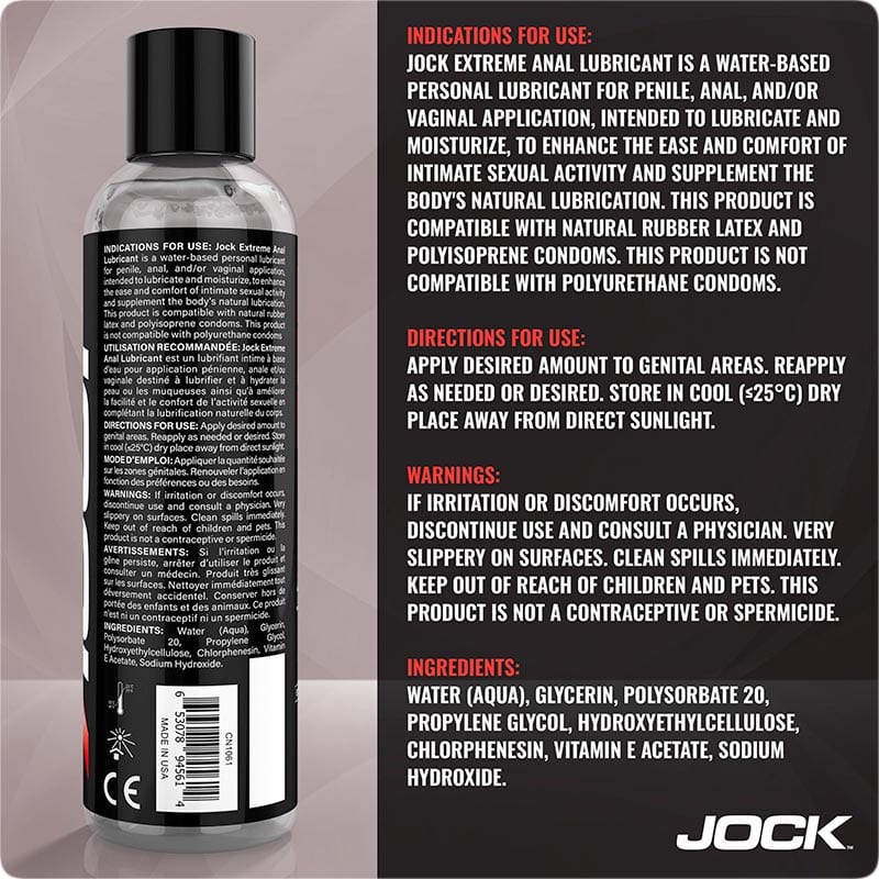 Jock Extreme | Dickflüssiges Anal-Gleitmittel auf Wasserbasis