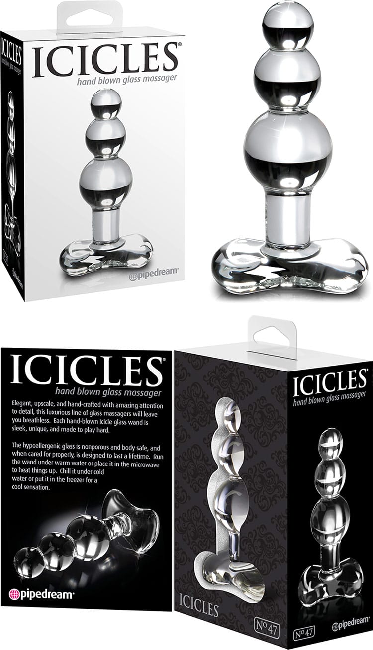 Pipedream Icicles No. 47 | Plug anal en verre soufflé à la main