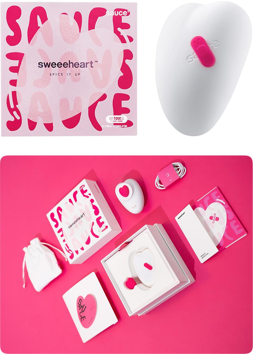 Sauce Sweeeheart | Stimulateur clitoridien en forme de coeur