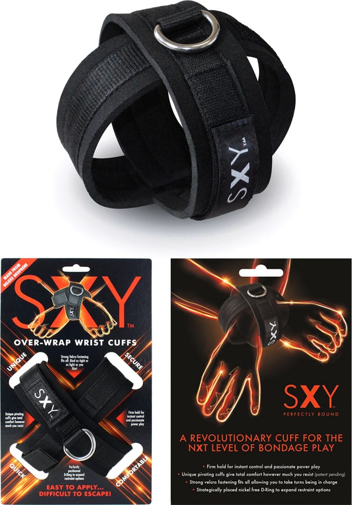 SXY Cuffs | Menottes croisées en néoprène | Idéales pour jeux BDSM