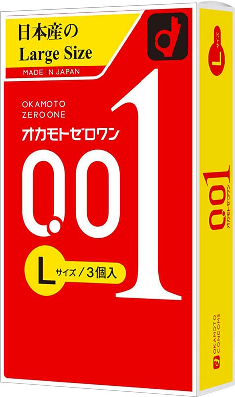 Okamoto 001 Large | Préservatif le plus fin du monde | 3 pièces