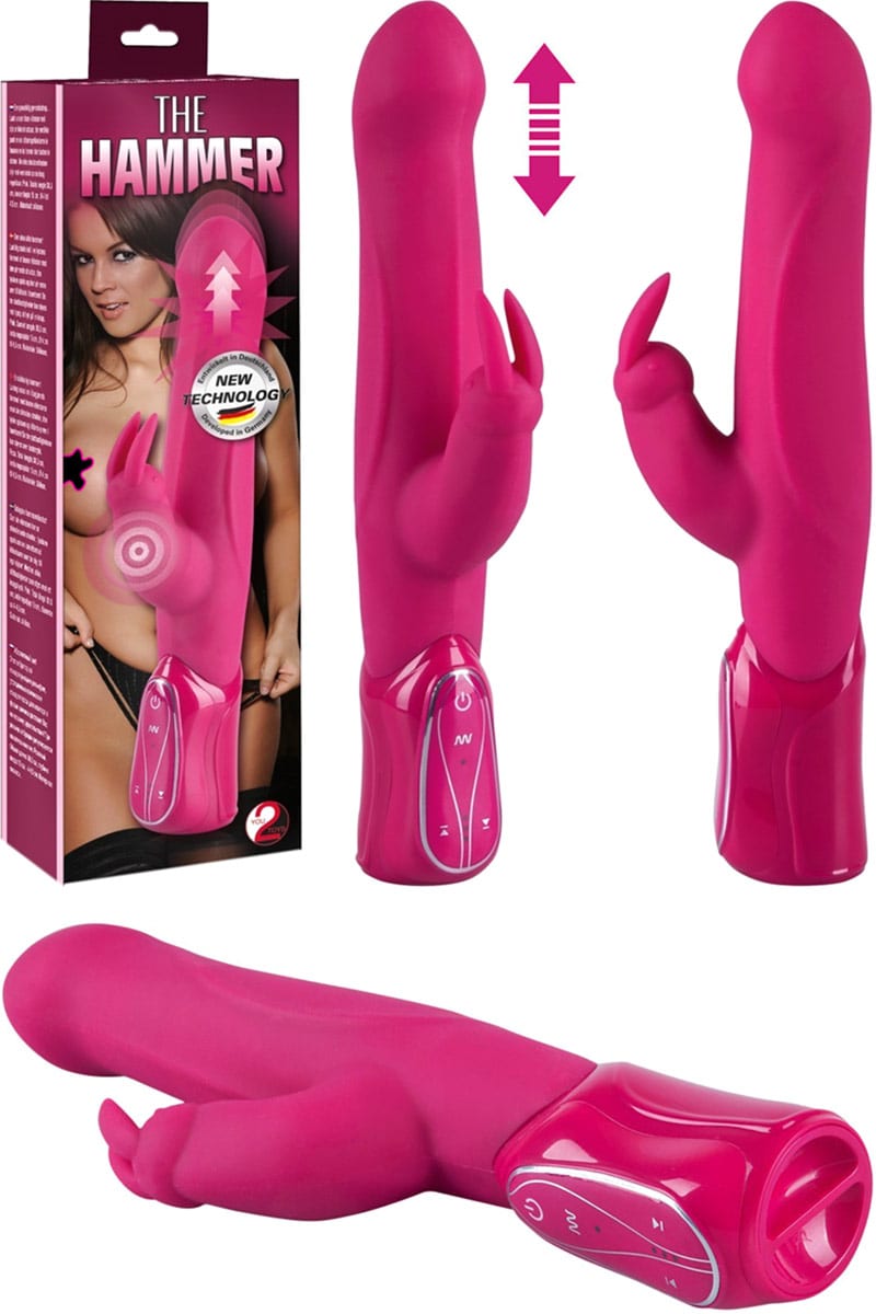 The Hammer | Vibromasseur rabbit avec tête de stimulation mobile