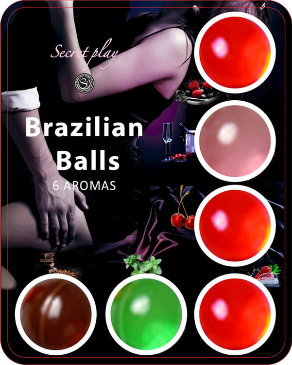Brazilian Balls | Boules brésiliennes lubrifiantes et parfumées | 6 p.