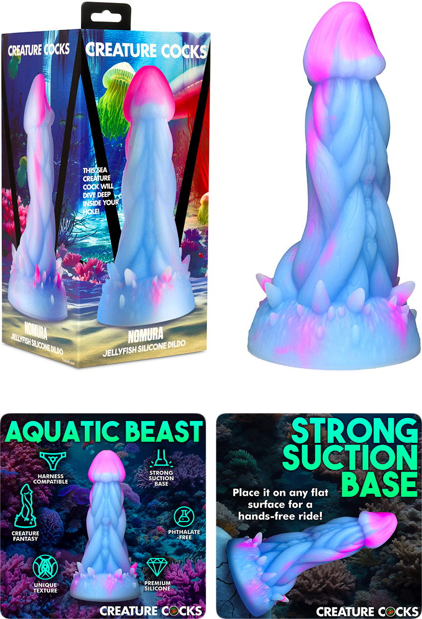 Creature Cocks Nomura | Strukturierter Dildo | 15.5 cm
