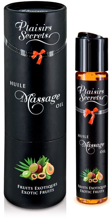 Plaisirs Secrets | Huile de massage comestible | Fruits exotiques