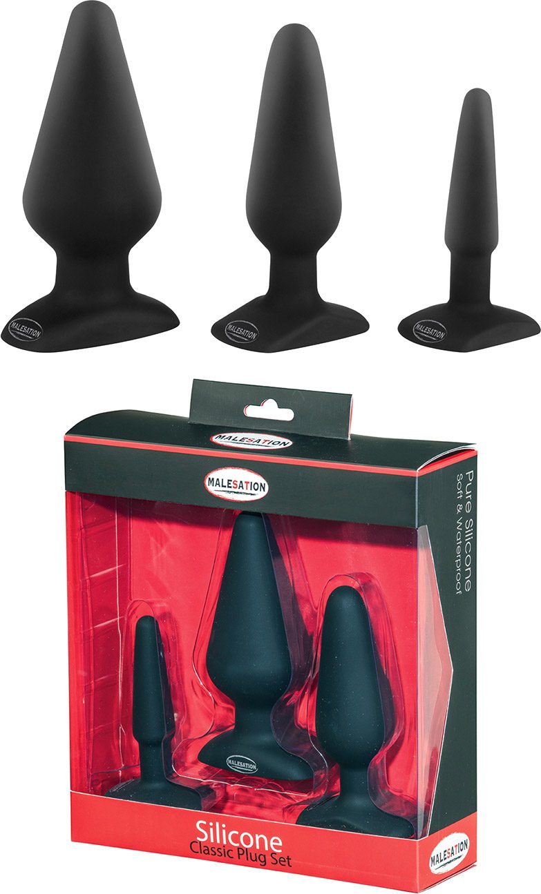 Malesation | Set de 3 plugs anaux en silicone doux