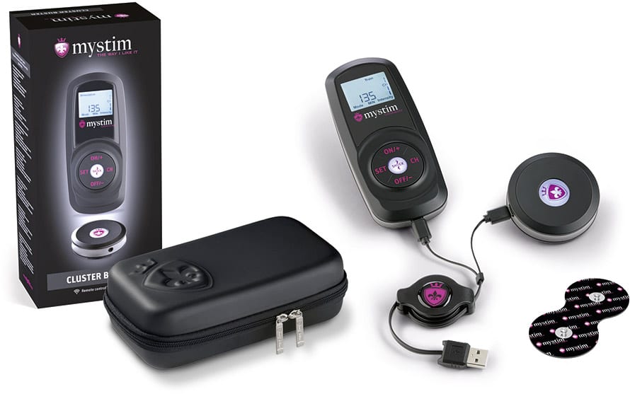 Électrostimulateur Mystim Cluster Buster sans fil avec télécommande