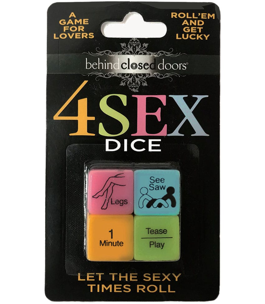 4 Sex Dice | Dés coquins avec actions sensuelles et parties du corps