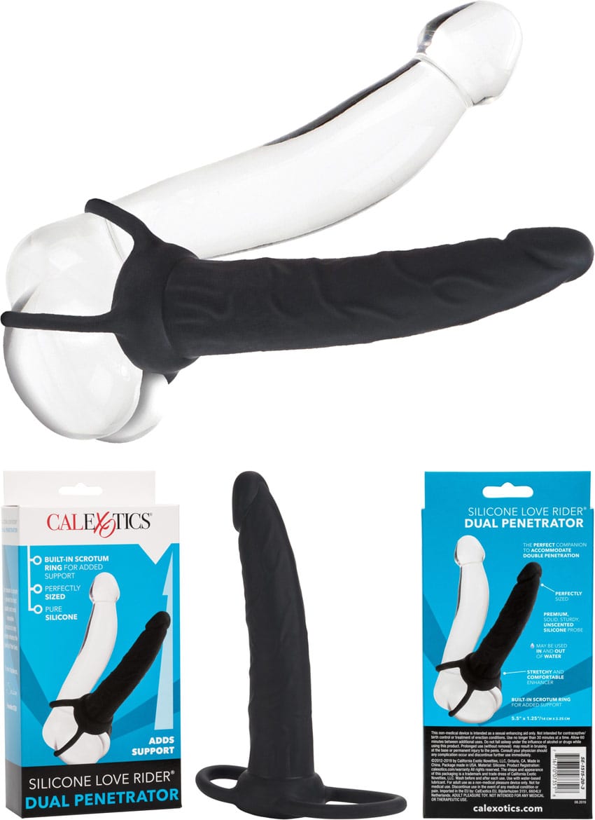 CalExotics Love Rider | Gode double pénétration réaliste en silicone