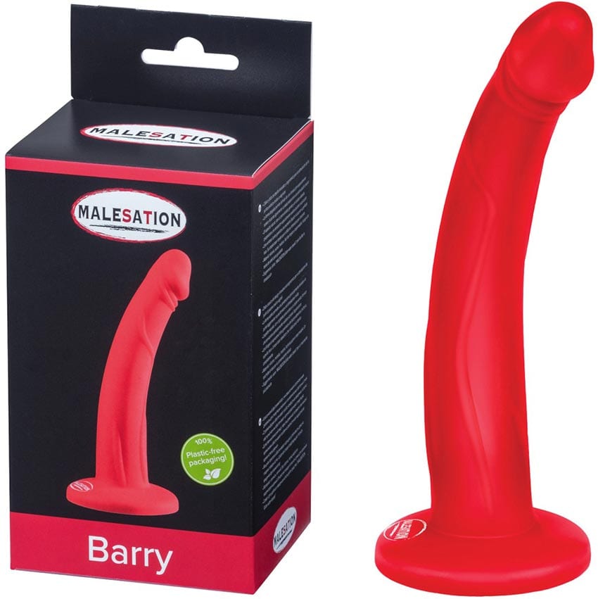 Malesation Barry | Dildo in roter Farbe | 12 cm