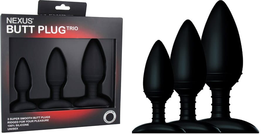 Nexus Trio Set | Assortiment anal de 3 plugs | Noir