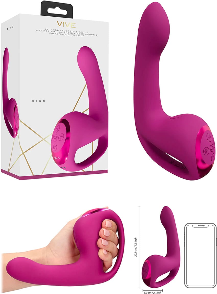 Vive Riko | Double Vibromasseur | Stimule le point G et le clitoris