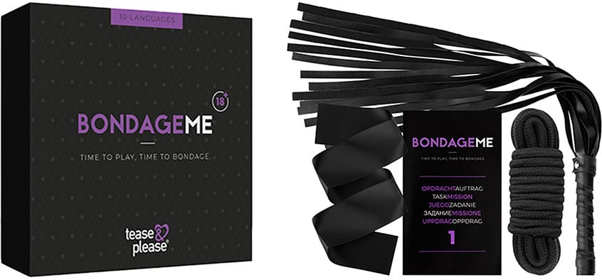 Tease & Please BondageMe | Pack contenant jeux et accesoires BDSM