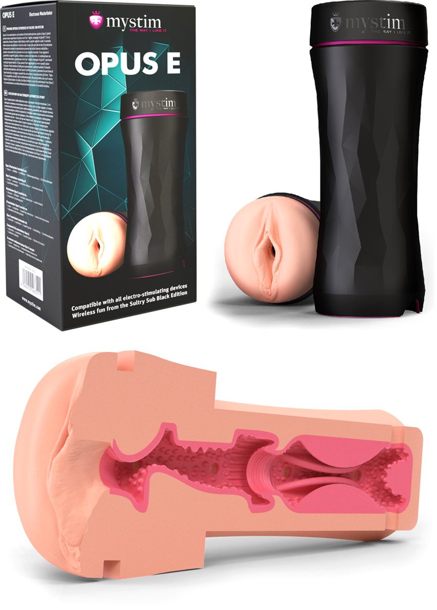 Mystim Opus E - Vagina | Vaginaler Masturbator mit Elektrostimulation
