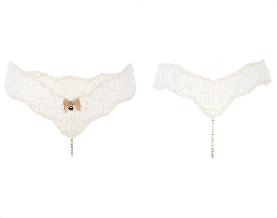 Bracli Sydney Single | Panty à perles stimulantes | Couleur ivoire