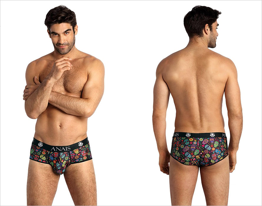 Anais for Men Mexico | Shorty coloré et festif à motifs têtes de mort