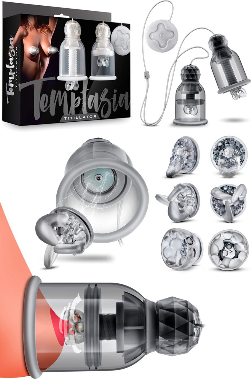 Temptasia Titillator | Paire de stimulateurs de mamelons rotatifs