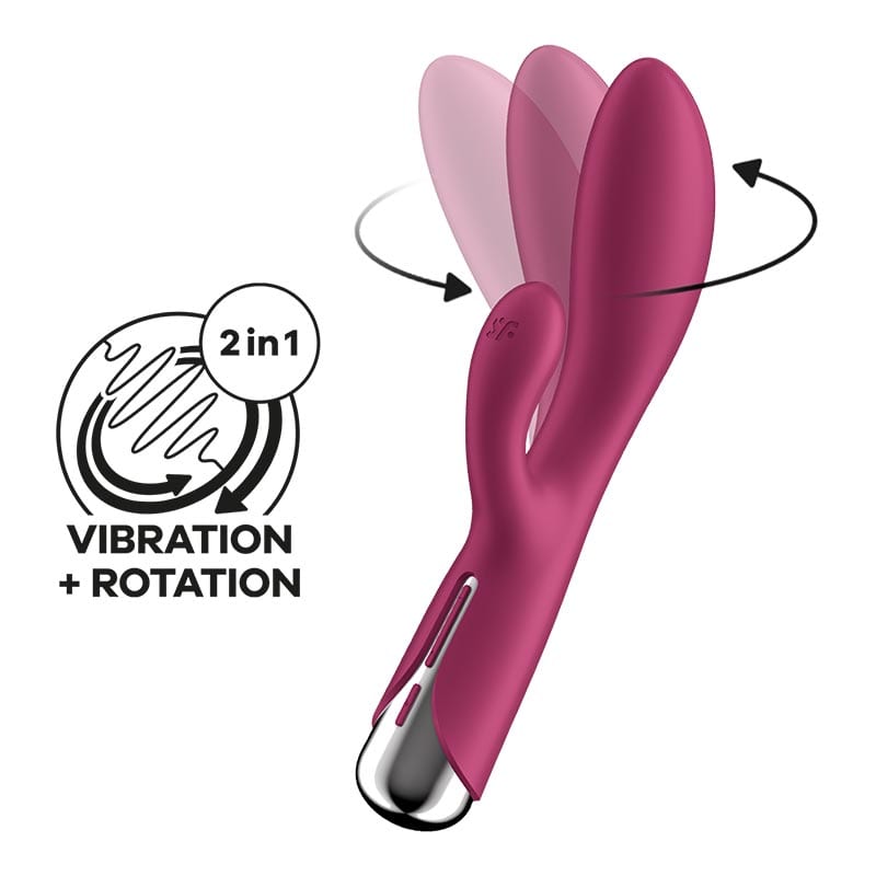Satisfyer Spinning Rabbit | Rotierender Rabbit-Vibrator | Bordeaux