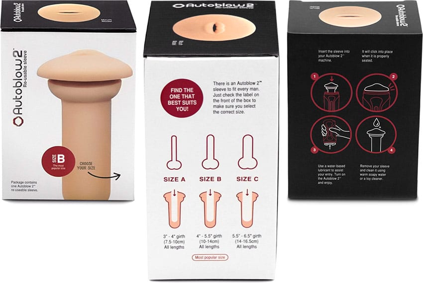 Masturbations-Hülle für den Autoblow 2 (Grösse B)