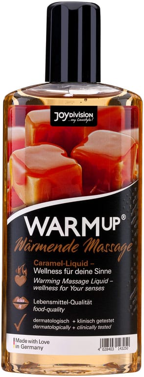 JoyDivision WARMup | Huile de massage chauffante à la senteur carmel