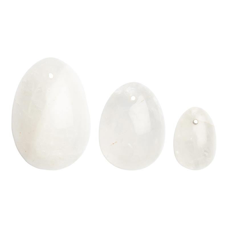La Gemmes Clear Quartz | Oeufs de Yoni pour le plancher pelvien