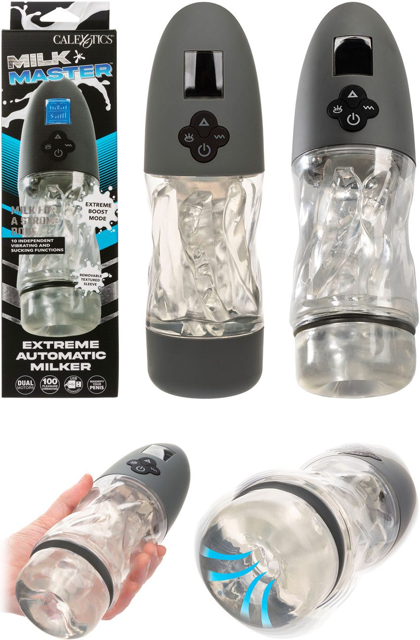 CalExotics Milk Master | Masturbator für Männer mit Saug- & Vibrationsfunktionen