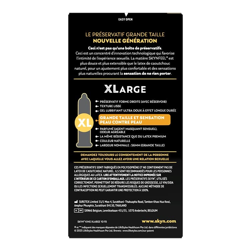 SKYN King XLarge | Latexfreies Kondom in grosser Grösse