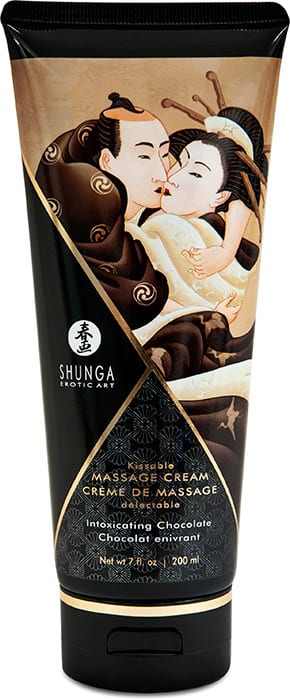 Shunga | Crème de massage comestible à la saveur chocolat enivrant