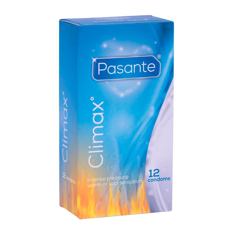 Pasante Climax | Préservatifs chauffants et rafraîchissants | Lubrifiés