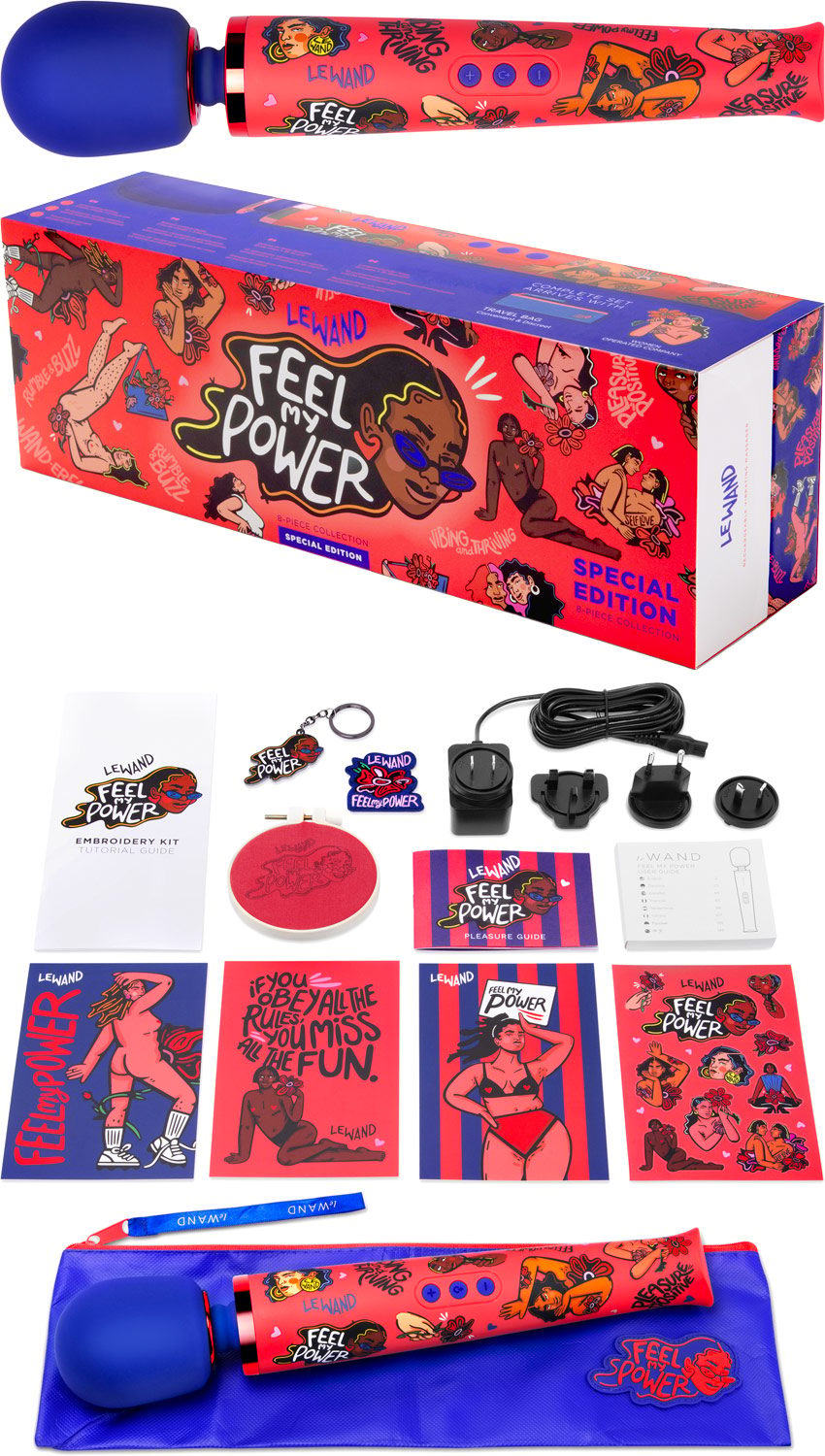 Le Wand Feel My Power | Baguette vibrante édition spéciale Kelly Malka